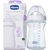 Chicco Biberon Natural Feeling 6m+ silicone Bianco 330ml +bavaglia
