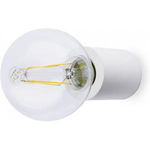 Faro Barcellona Ten 62150 applique alluminio bianco