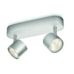 Philips Star 56242/48/16 faretto LED alluminio 2 luci
