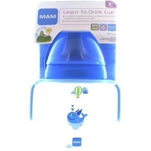 MAM Tazza Learn to Drink 6m+ 190ml Azzurro