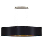 Eglo Maserlo 31616 lampadario tessuto nero