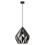 Eglo Carlton 1 49255 lampadario metallo argento