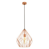 Eglo Carlton 49258 lamadario metallo rame