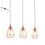 Eglo Tarbes 94195 lampada a sospensione rame 3 luci