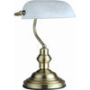 Globo Antique 2492 lampada da tavolo ottone anticato e alabastro