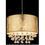 Globo Amy 15187D3 lampadario cristallo acrilico oro