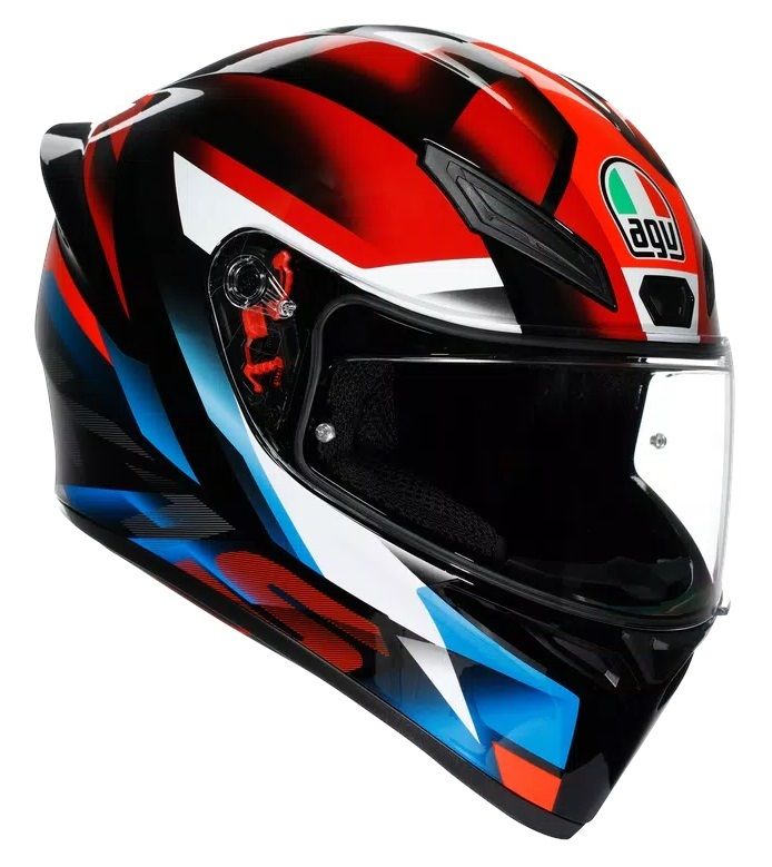 Jual AGV K3 SV MULTI MPLK BUBBLE BLUE WHITE YELLOW FLUO di Seller