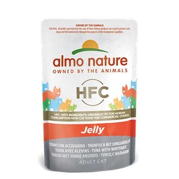 Almo Nature HFC Jelly Gatto (Tonno con Acciughine) - umido Bustina 55g