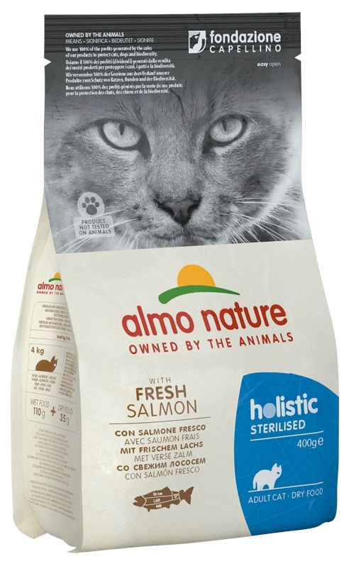 Almo Nature Holistic Sterilised Gatto (Salmone Fresco) - secco 2kg