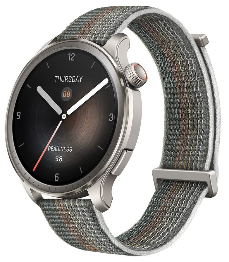 GIOPUEY Pellicola Protettiva In Vetro Temperato Per Amazfit Active Edge - [4 Pezzi] Copertura Completa, Antigraffio, Trasparente - 6