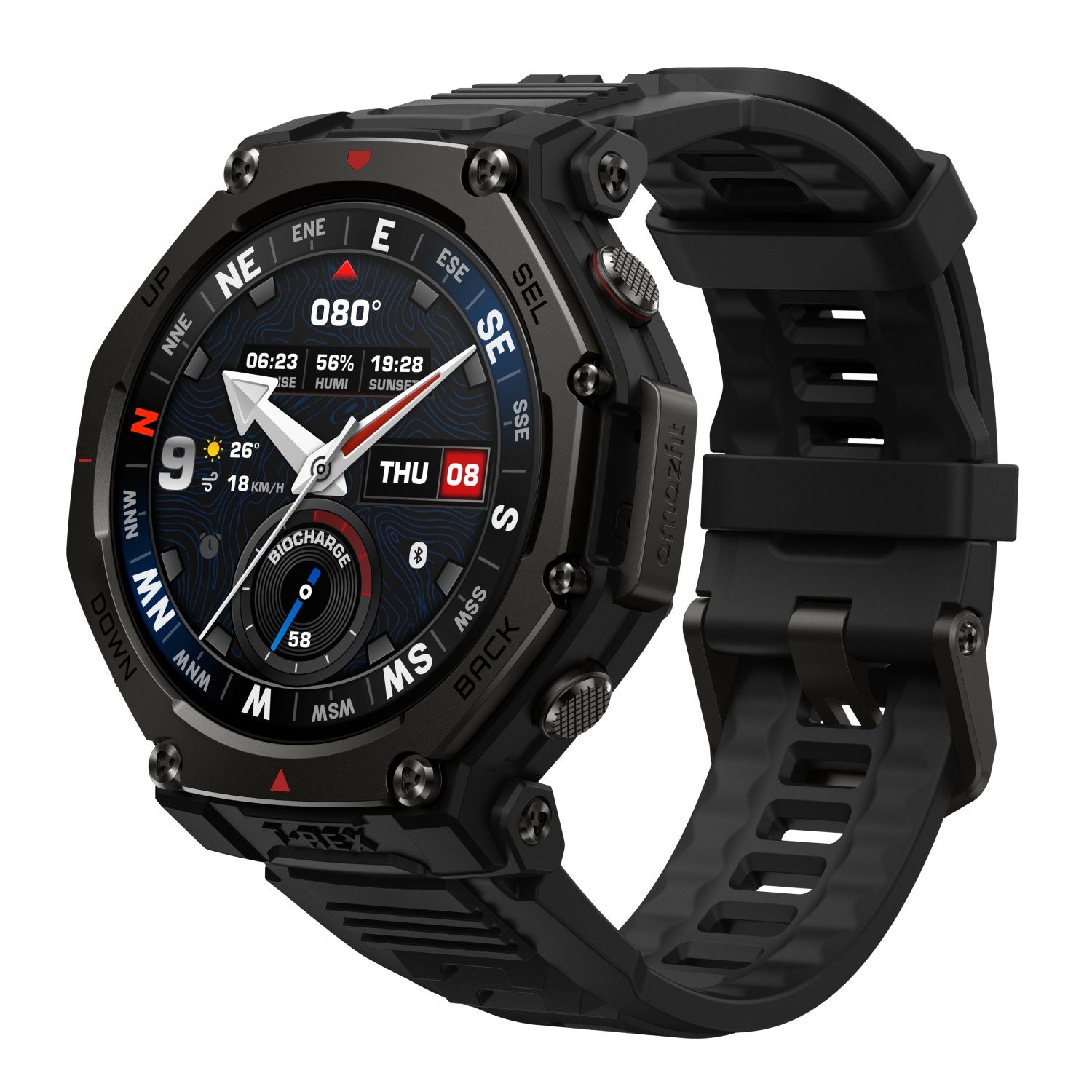 Custodia Protettiva Morbida TPU Per Amazfit T-Rex 2 – Cover Full Screen Resistente Ai Graffi – Accessorio Sostitutivo Silicone (Orologio Non Incluso)