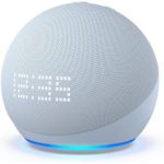 Amazon Echo Dot con orologio (Quinta Generazione - 2022) Azzurro tenue