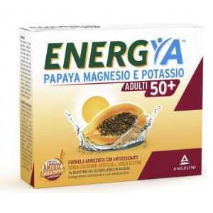 Angelini Energya Papaya Magnesio e Potassio Adulti 50+ 14 bustine