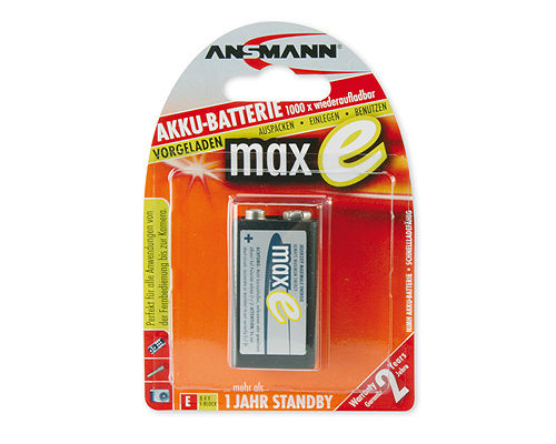 Ansmann maxE 9V (1 pz)