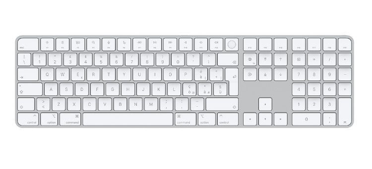 Apple Magic Keyboard con Touch ID e Tastierino Numerico Bianco