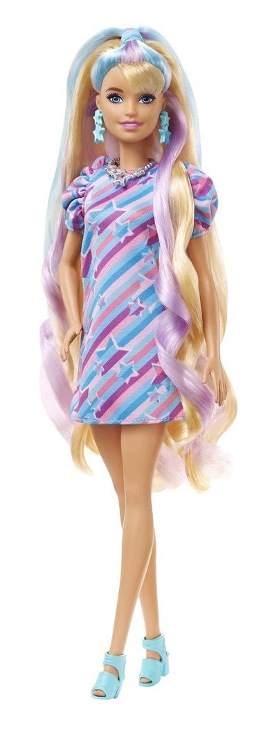 Barbie Super Chioma Fashion Doll Abito a Stelle