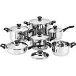 Bavaria Batteria di pentole acciaio inox 18 pezzi