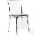 Bellelli Design Sedia Lucienne Trasparente con cuscino