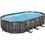 Bestway Piscina ovale Power Steel effetto legno