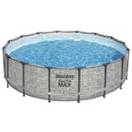 Bestway Steel Pro Max Effetto Pietra 488x122 cm
