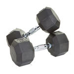 Blue Gym Manubrio Esagonale in Gomma 1 kg