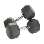 Blue Gym Manubrio Esagonale in Gomma 7.5 kg