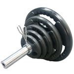 Blue Gym Set Olimpico Dischi in Gomma 130 kg