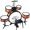 Bontempi Drum Set batteria 6 elementi 51 5218