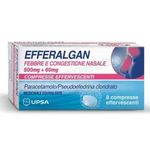 Bristol-Myers Squibb Efferalgan febbre e congestione nasale 500mg+60mg 8 compresse