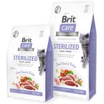 Brit Care Weight Control Sterilised Gatto (Anatra e Tacchino) - secco 7Kg