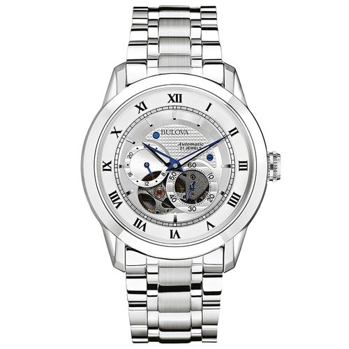 Bulova Sutton Automatic Acciaio/Bianco (96A118)