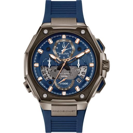 Bulova Orologio Uomo Quarzo Cassa Argento 40mm, Cinturino In Acciaio