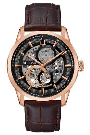 Bulova Sutton Skeleton Oro Rosa (97A169)