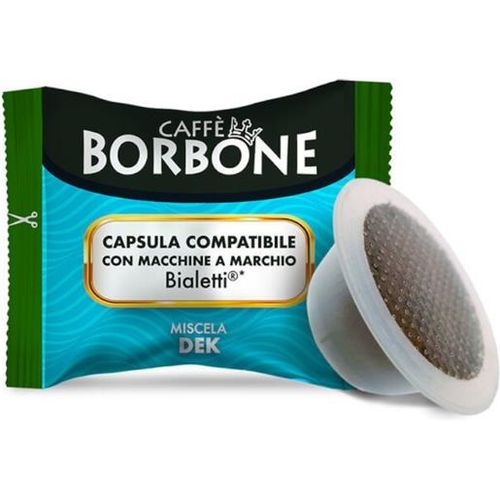 Caffè Borbone Miscela Dek Capsule Compostabili Sistema Bialetti