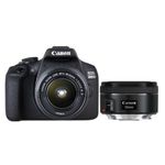 Canon EOS 2000D + 18-55mm + 50mm