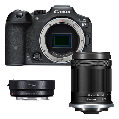Canon EOS R7 + 18-150mm + Adattatore
