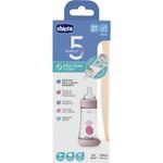 Chicco Biberon Perfect 5 2m+ silicone Rosa 240ml