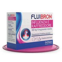 Chiesi Fluibron influenza e raffreddore 600mg/10mg 10 bustine