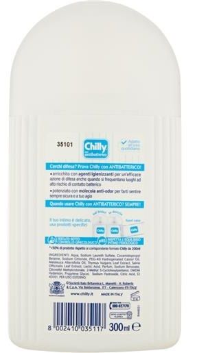 Chilly Detergente Intimo Antibatterico 300ml