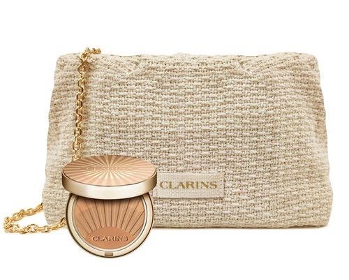Clarins Summer Glow Kit Bronzing Compact Powder + Pouch