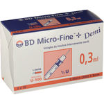 Corman BD Microfine Siringa con Ago G30 8mm 0.3ml