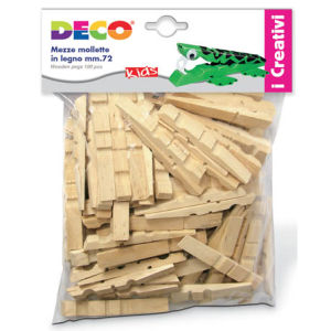 Relaxdays Mollette in Legno, Set da 144, Matrimoni, Feste, Ferma Foto, Deco per Regali, DIY