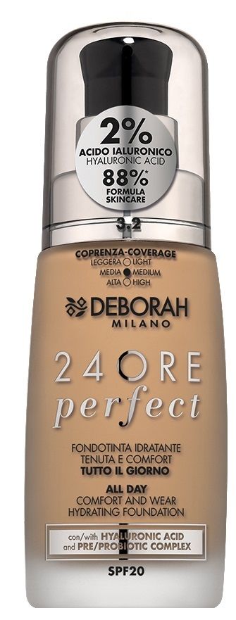 Deborah 24Ore Perfect Fondotinta con Acido Ialuronico Hazelnut 3.2