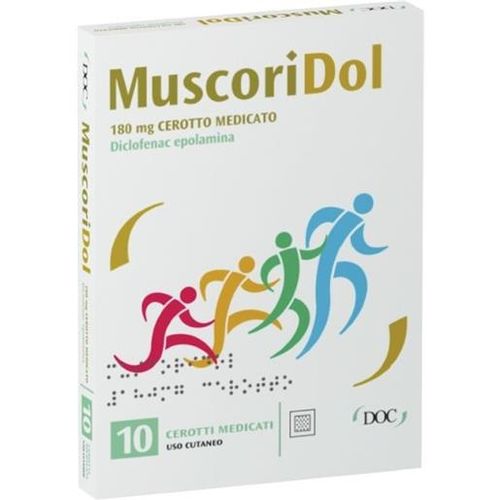 DOC Generici Muscoridol 180mg Cerotti Medicati 10 cerotti