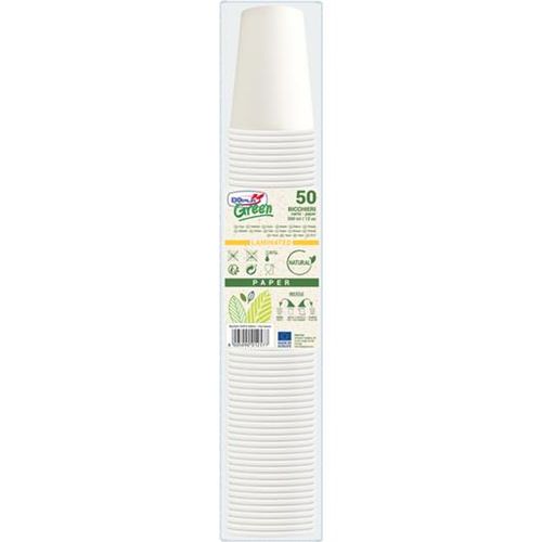 Dopla Bicchieri di carta compostabili 50 pezzi 350ml
