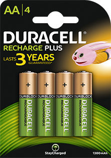 Duracell Recharge Plus AA 4 pz