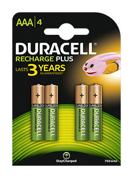 Duracell Recharge Plus AAA 4 pz