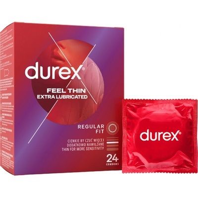 Durex Feel Thin Extra Lubricated 24 pz