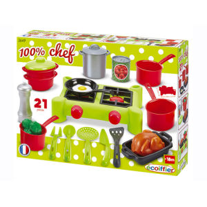 Set Cucina Ecoiffier 47 Accessori – Insalatiera, Posate, Bicchieri – Made In France - 6