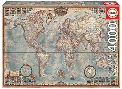 Educa Political Map Of The World 400 pezzi